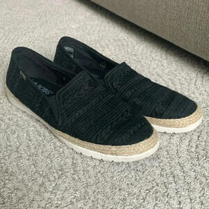 Bob’s from Sketchers black espadrille sneakers size 8.5